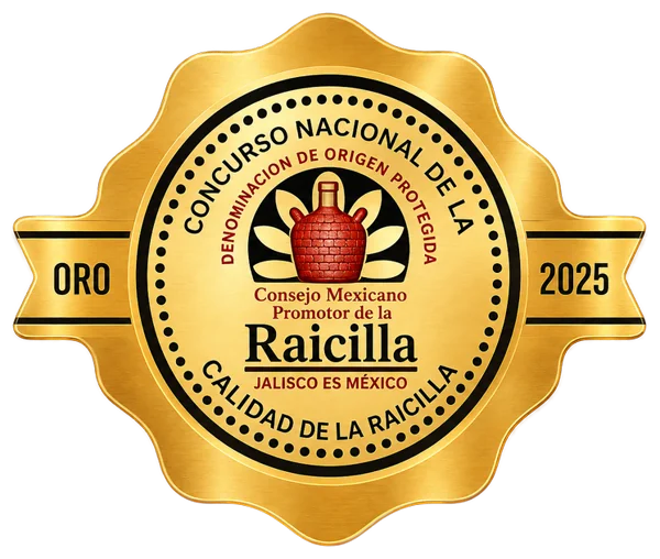 Medalla de Oro — Concurso Nacional de la Raicilla 2025